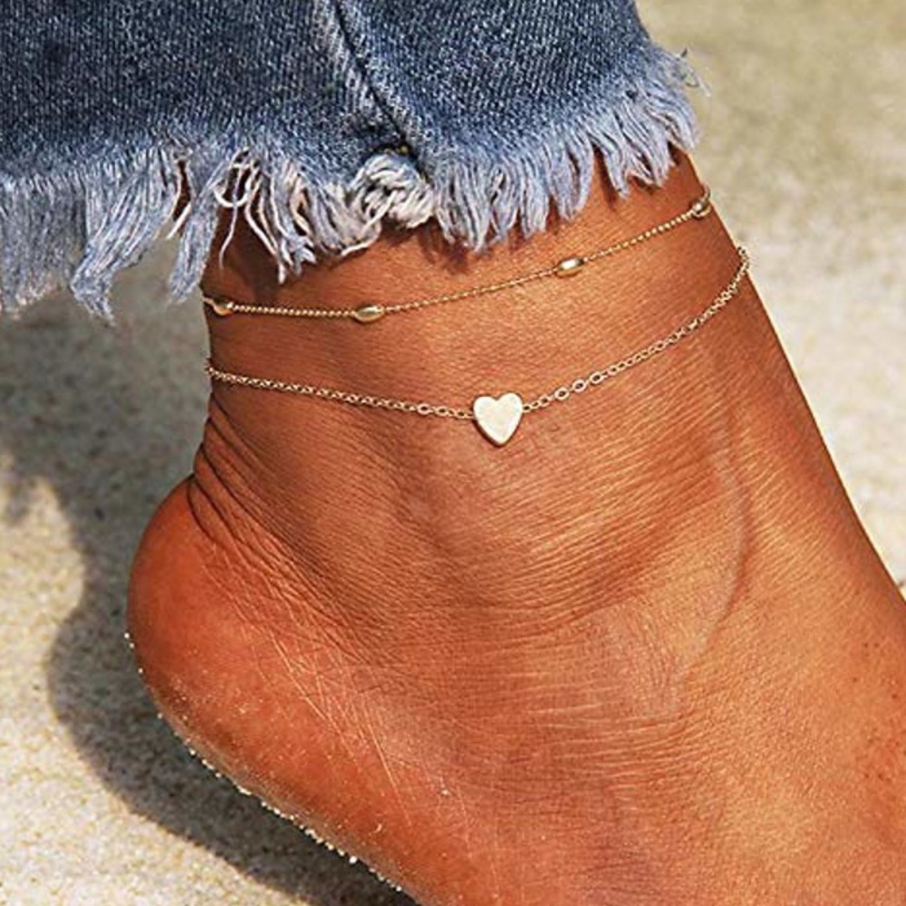💟 Silver Anklet Set (2) 💟